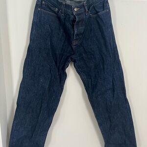 Vintage Relaxed Straight Jeans in Raw Indigo Wash